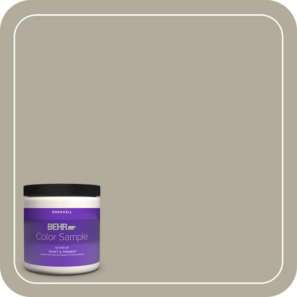 BEHR PREMIUM PLUS 8 oz. #ECC-47-1 Mountain Shade Eggshell Enamel Interior Paint & Primer Color Sample