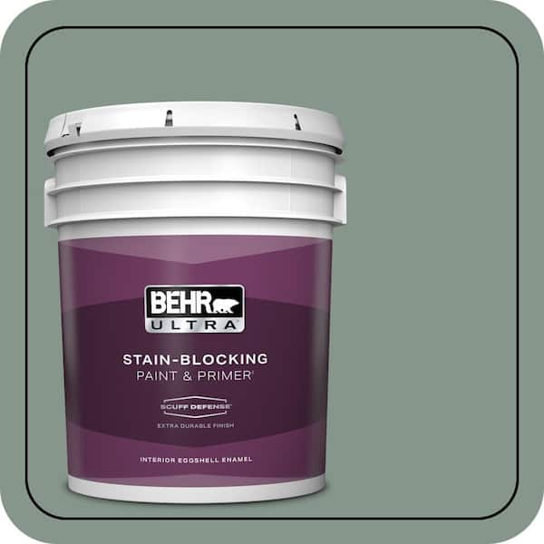 BEHR ULTRA 5 gal. #N420-4 Underground Gardens Extra Durable Eggshell Enamel Interior Paint & Primer