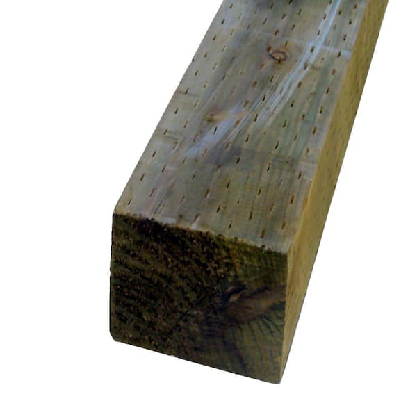 Unbranded 4 in. x 4 in. x 12 ft. Pressure-Treated Timber