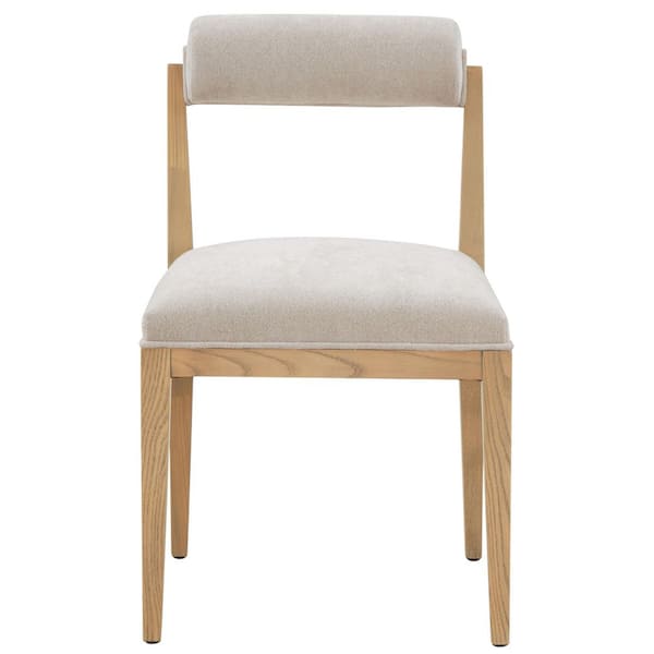 SAFAVIEH Oaklie Taupe/Natural 20.3 in. Wood Dining Chair