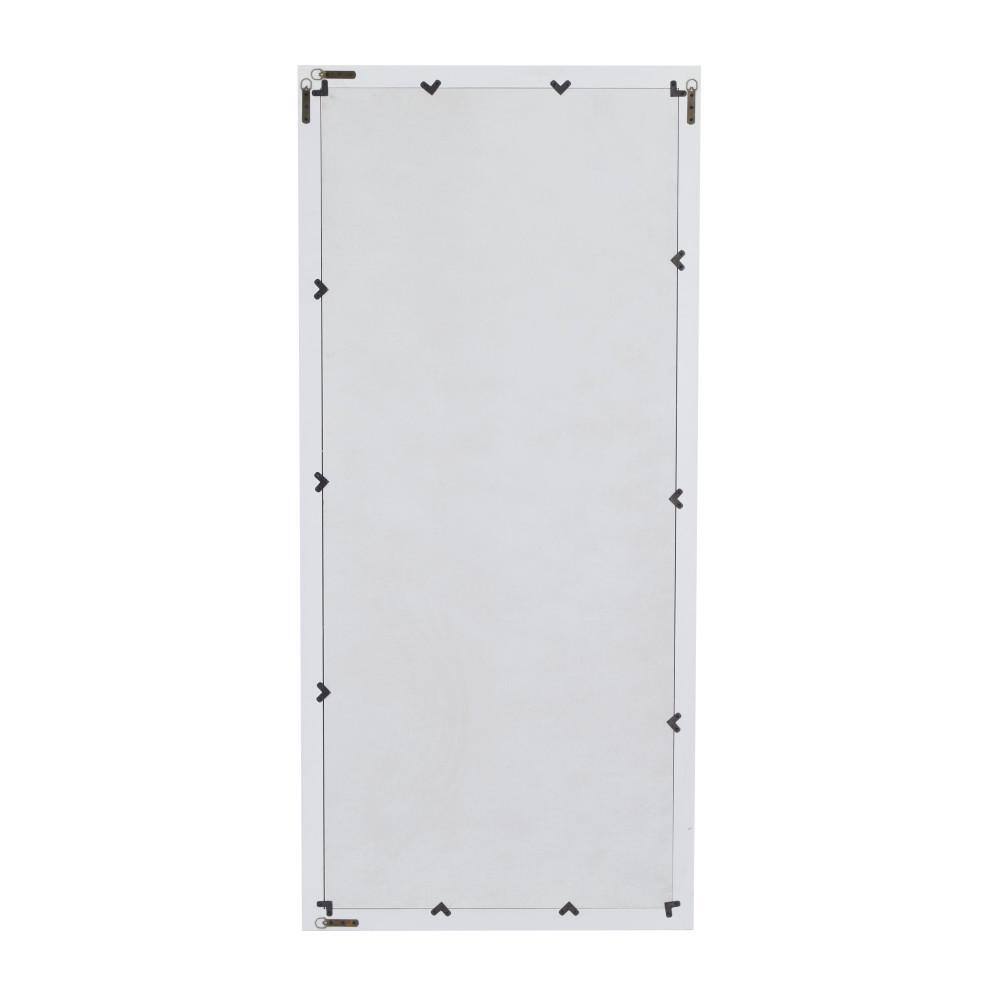 Daisy White Solid Wood Full-Length Rectangular Mirror - 32" x 70"
