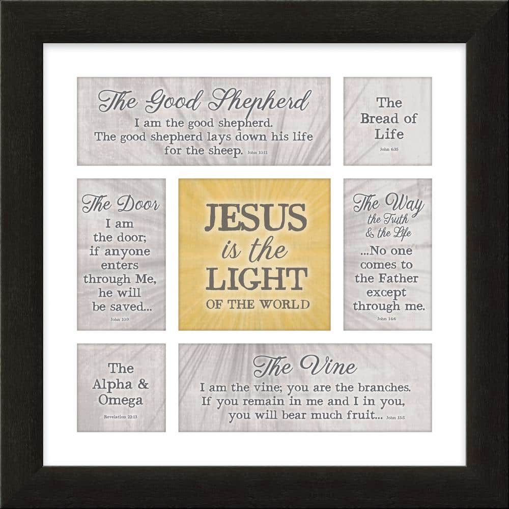 Divine Inspiration Jesus Is the Light By Carpentree Framed Art