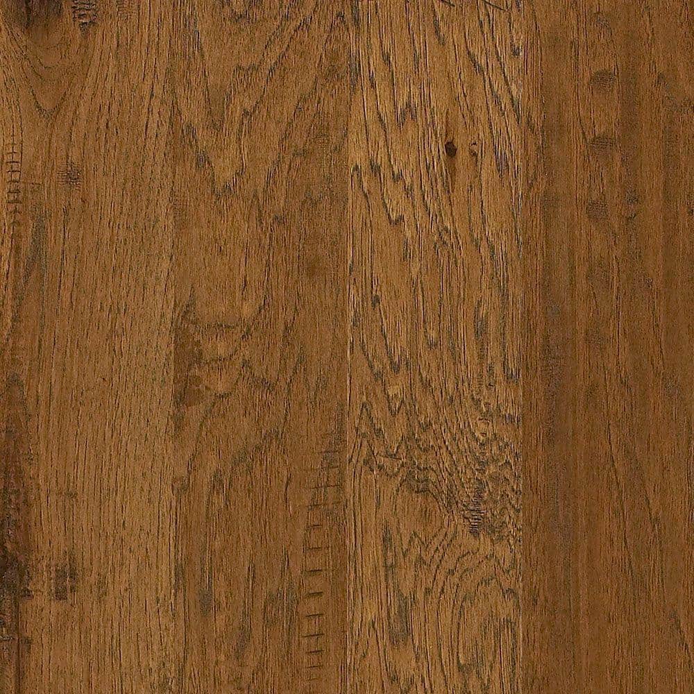 Shaw Take Home Sample - Western Hickory Espresso Tongue and Groove Hardwood Flooring - 5 in. x 8 in., Dark -  DH833-879-SAMP