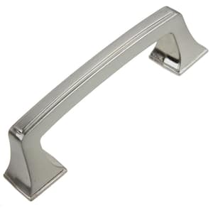 3 in. Center-to-Center Satin Nickel Deco Base Cabinet Pulls (10-Pack)