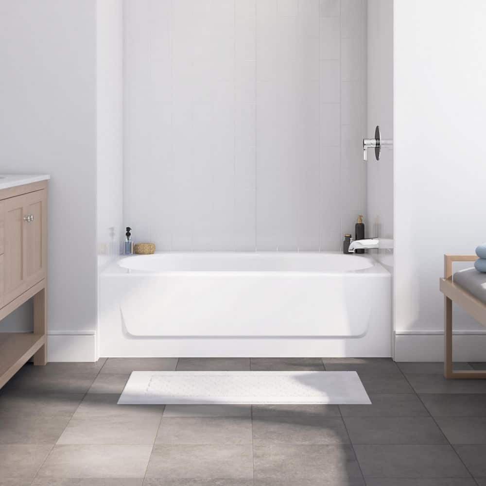 UPC 008792106566 product image for Kona 54 in. x 30 in. Alcove Soaking Bathtub with Right Drain in White | upcitemdb.com