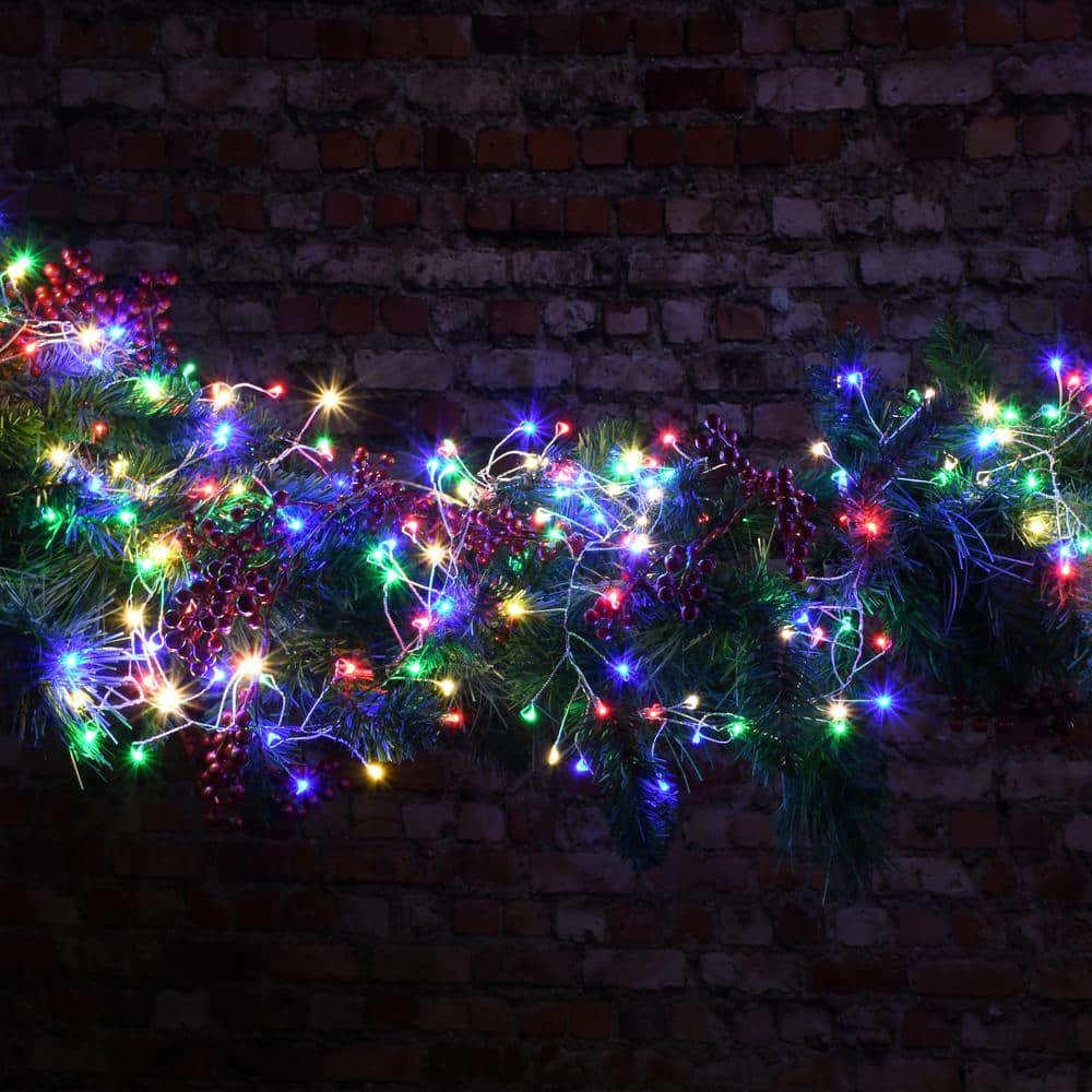 Electric Multicolor LED Fairy String Lights with Smooth Bulbs