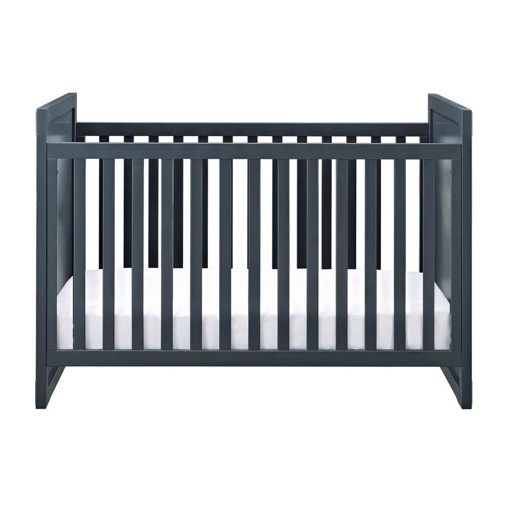 Mylan Graphite Blue 2-in-1 Convertible Crib -  BABY RELAX, DE29602