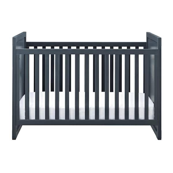 BABY RELAX Mylan Graphite Blue 2-in-1 Convertible Crib