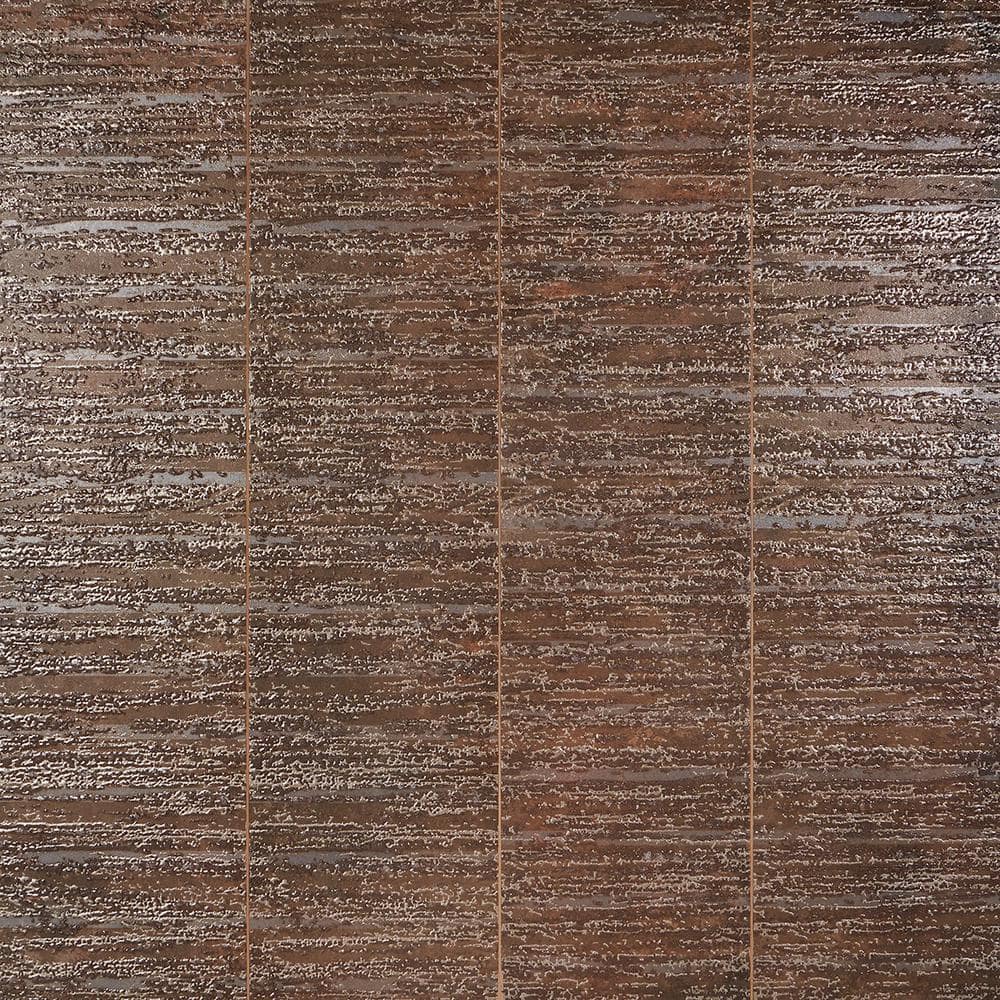 Voyager Textured 12 in. x 48 in. Copper Porcelain Wall Tile (11.62 sq. ft. / 3 pieces / case) price history on PriceWatchPro