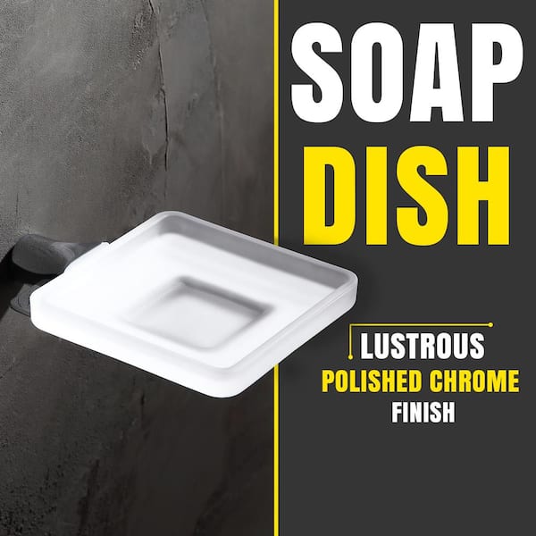 Caster Series Soap Dish in Polished Chrome Caster Series Soap Dish in Polished Chrome