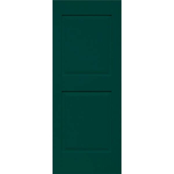 Home Fashion Technologies 14 in. x 29 in. Panel/Panel Behr Hidden Forrest Solid Wood Exterior Shutter