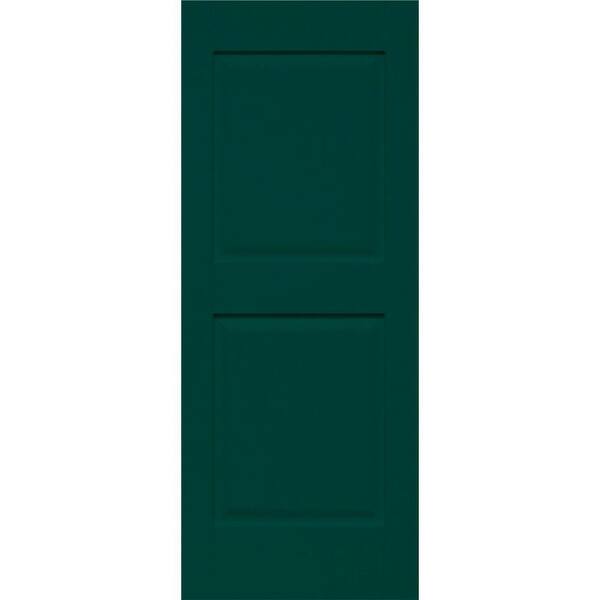 Home Fashion Technologies 14 in. x 41 in. Panel/Panel Behr Hidden Forrest Solid Wood Exterior Shutter