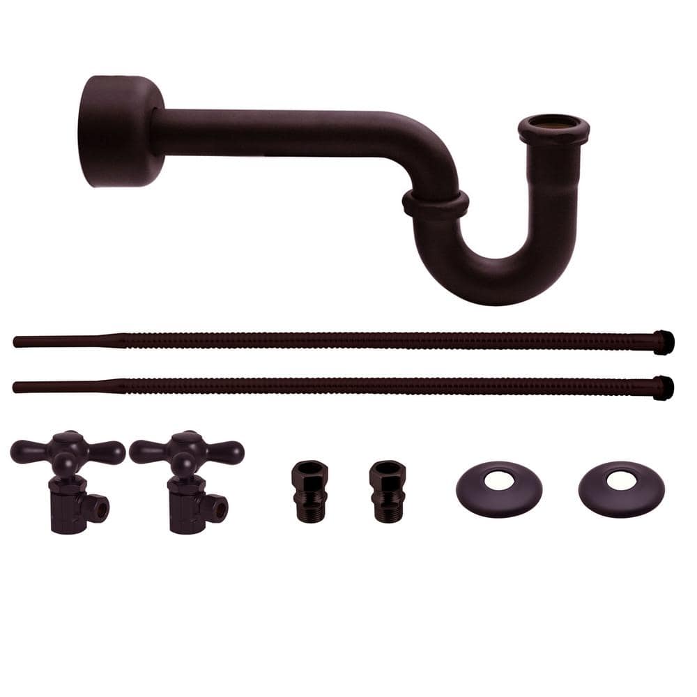Westbrass Victorian Style Freestanding Pedestal Sink Kit with Supply