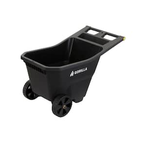 4.5 cu. ft. Poly Garden Cart, 300 lbs. Capacity, 9 in. Maintenance-Free Solid Wheels, Impact Resistant, Push/Pull Design