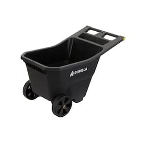 Rubbermaid Commercial Products 8.75 Cu.ft. Big Wheel Plastic Yard Cart  FG564200BLA - The Home Depot