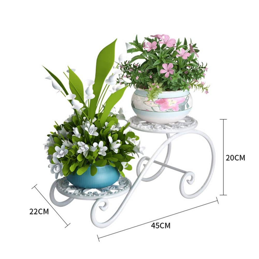 SPRING PARK Metal Hanging Flower Plant Pots, Metal Bucket Flower