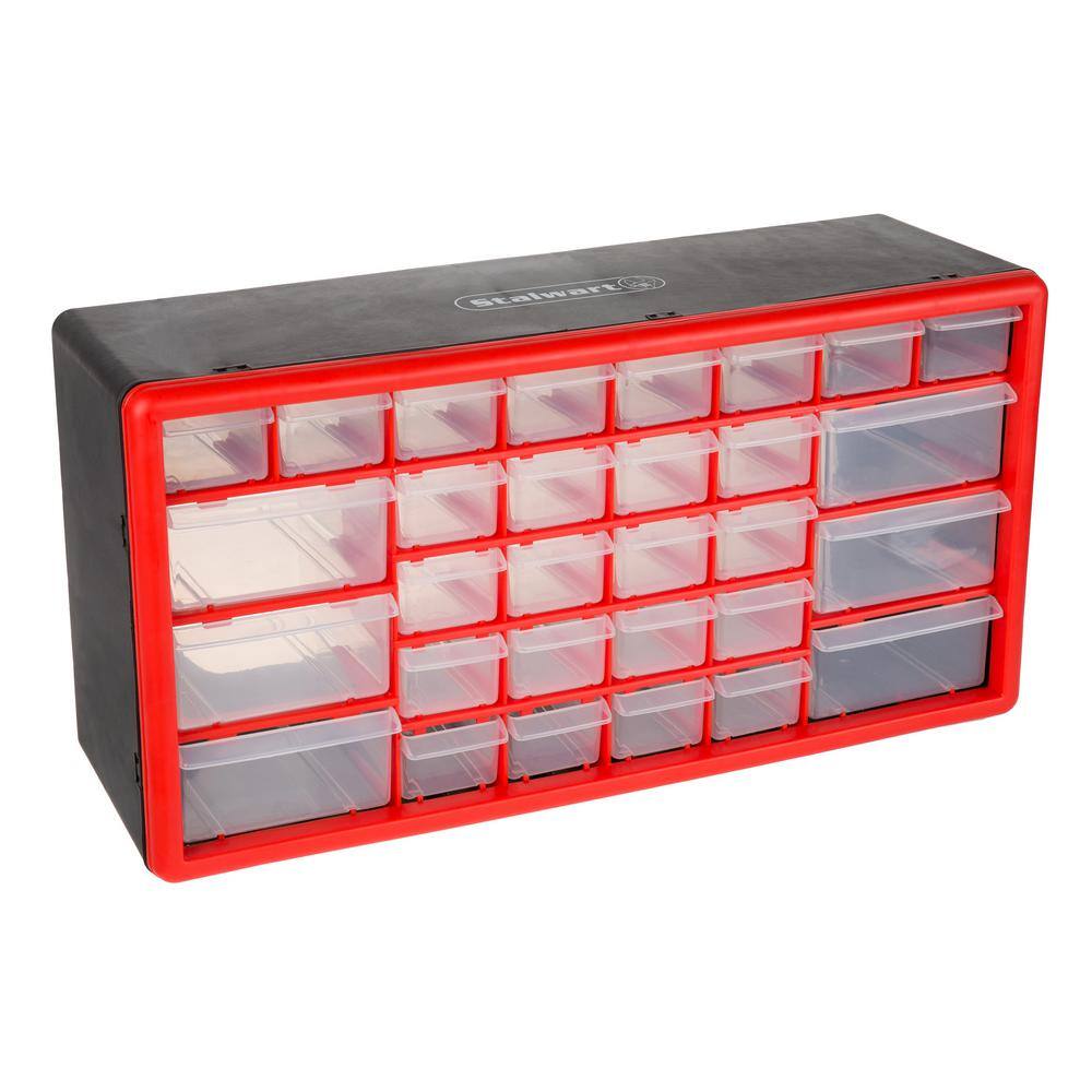 Details about   Small Parts Organizer 30 Bin Wall Mount Plastic Tool Storage Rack Combo Drawer 