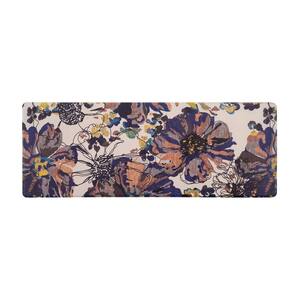 Cream 18 in. x 47 in. Modern Bright Flowers Anti Fatigue Standing Mat