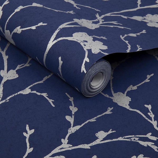 PDG715/02 | Delahaye, Cobalt - Designer Guild Wallpaper