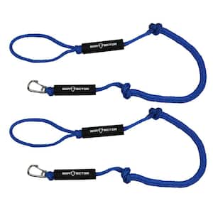 6 ft. Blue BoatTector PWC Bungee Dock Line Value (2-Pack)