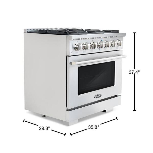 electric range with cast iron burners