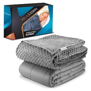 w/Grey Adult Cotton Cover, 60 x 80 in., 20 lb. Weighted Blanket