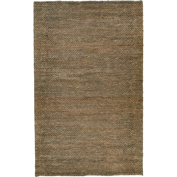 HomeRoots 8 x 11 Brown Solid Color Area Rug