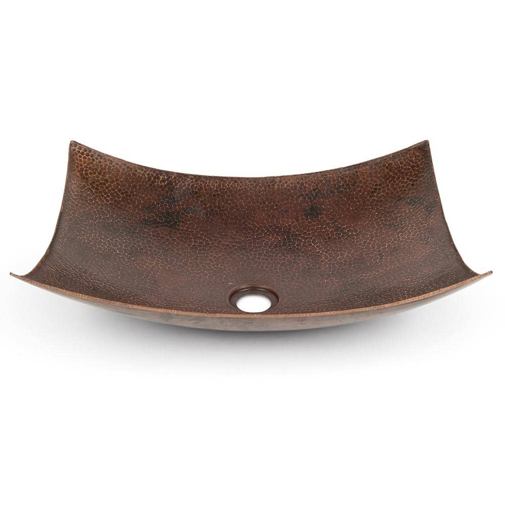 20" Hammered Copper Wall-Mount Vessel Sink