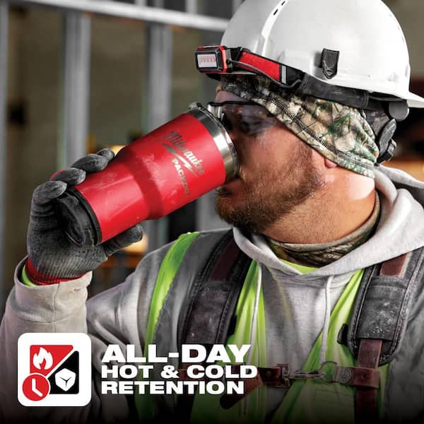Milwaukee PACKOUT Red 30 oz. Tumbler 48-82-8393R - The Home Depot