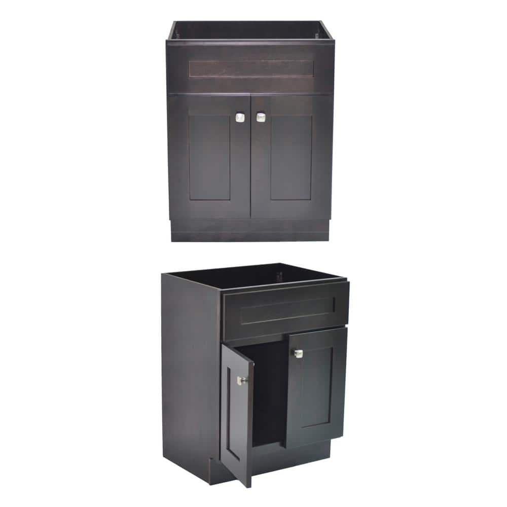 Brookings 30 Inch Espresso Solid Wood Bathroom Vanity