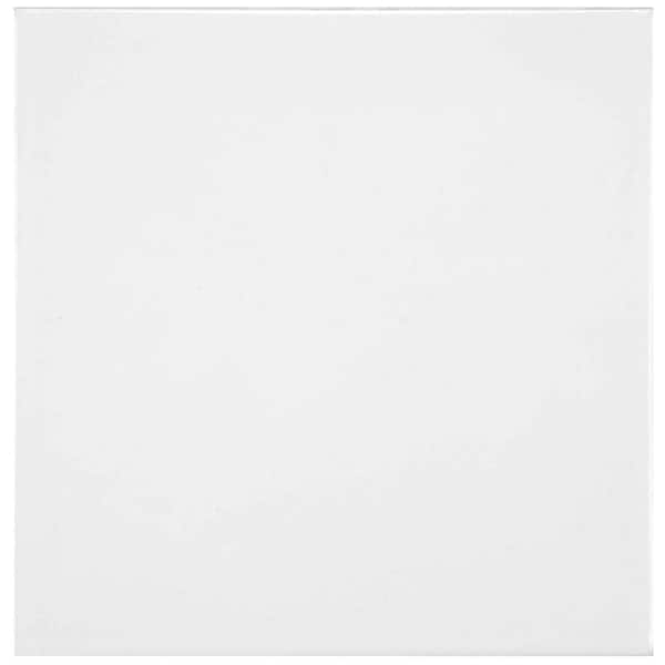 Merola Tile Lily White 7-3/4 in. x 7-3/4 in. Ceramic Floor and Wall Tile (11 sq. ft. / case)