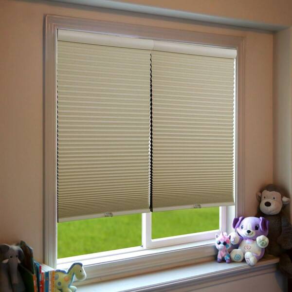 Perfect Lift Window Treatment Khaki Cordless Blackout Cellular Shade - 20.5 in. W x 48 in. L