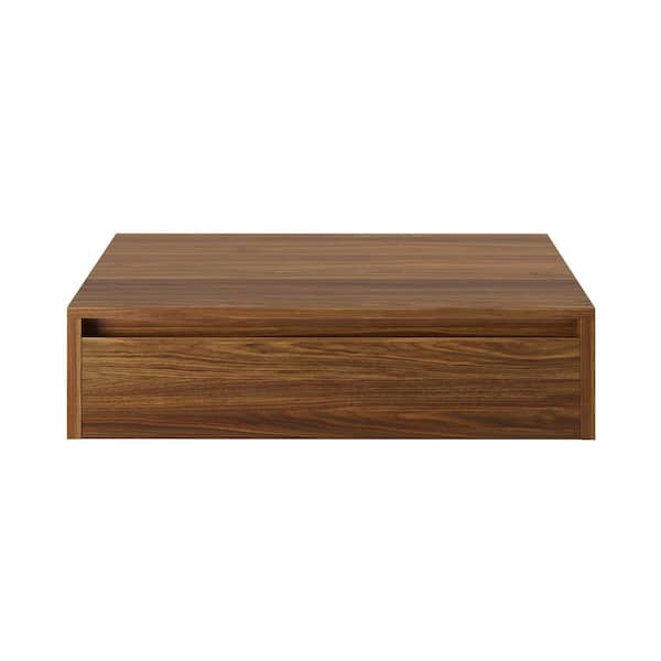 Avancer 36 in. Wall-Mounted Bathroom Vanity Cabinet without Top in Brown Oak