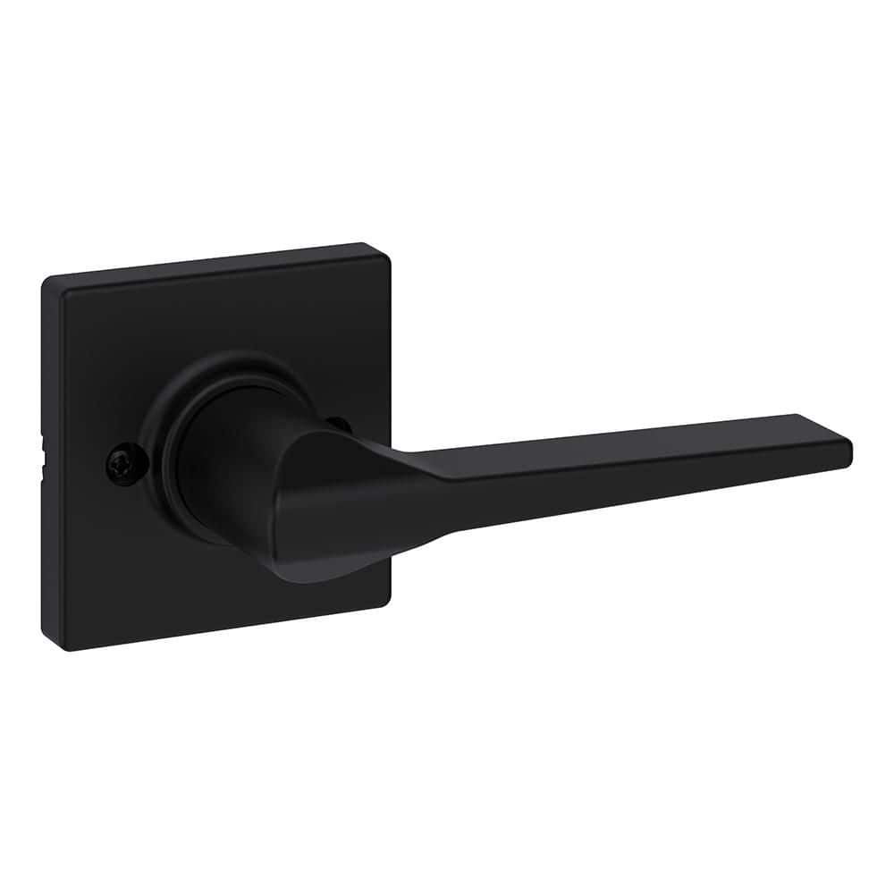 さき　DY-78　ブラック Kwikset Halifax Dummy Door Handle, Single Sided Lever for Closets