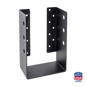 Outdoor Accents ZMAX, Black Concealed-Flange Heavy Joist Hanger for 6x10 Actual Rough Lumber