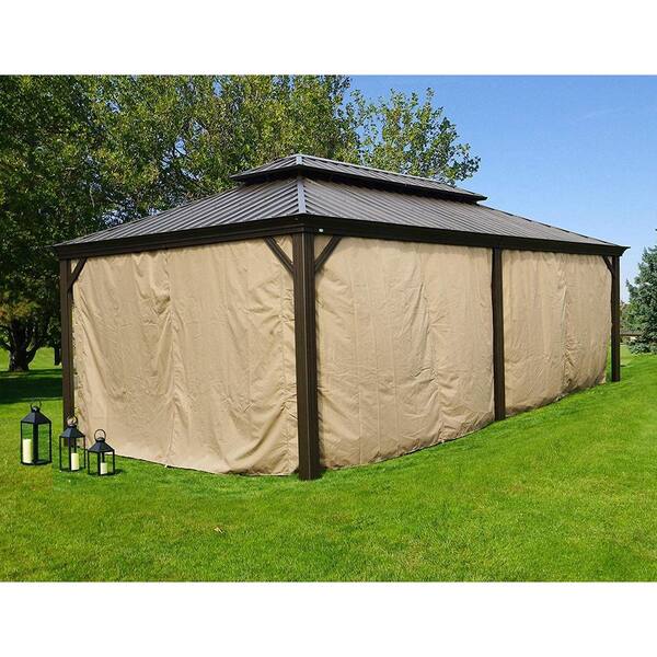 Hardtop Double-Roof Aluminum Gazebo 