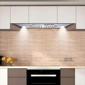 28 in. 900CFM Convertible Insert Range Hood in Stainless Steel, Carbon Filters,Gesture,Remote Control and Touch Panel