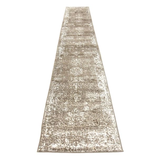 Unique Loom Sofia Casino Brown 2' 0 x 13' 0 Runner Rug