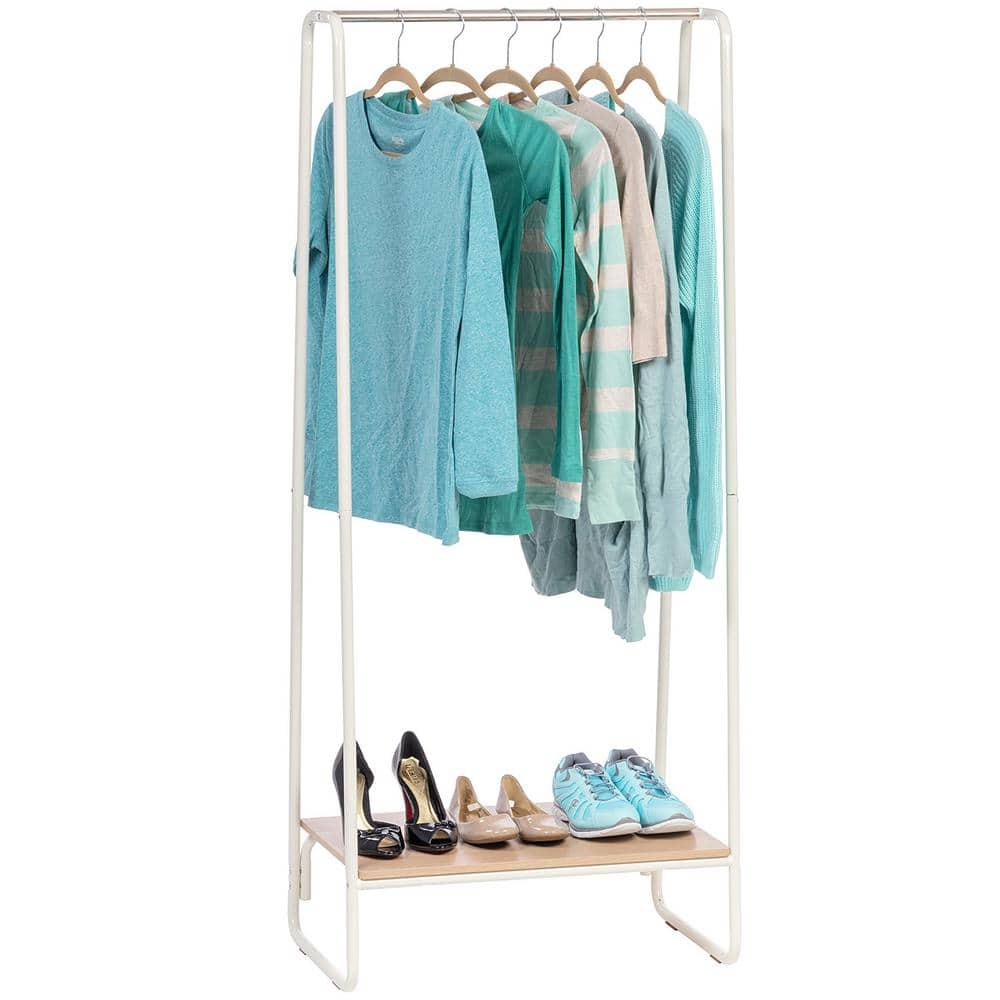 Rethink Your Room 10 Pack of Fabric Wrapped Metal Hangers - Durable and Stylish Closet Solution - Soft Touch for Your Clothes - Navy/White, Size: 16 x