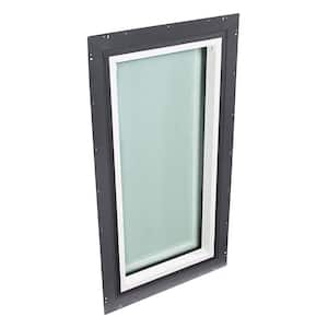 22-1/2 in. x 30-1/2 in. Fixed Pan-Flashed Skylight with Tempered Low-E3 Glass