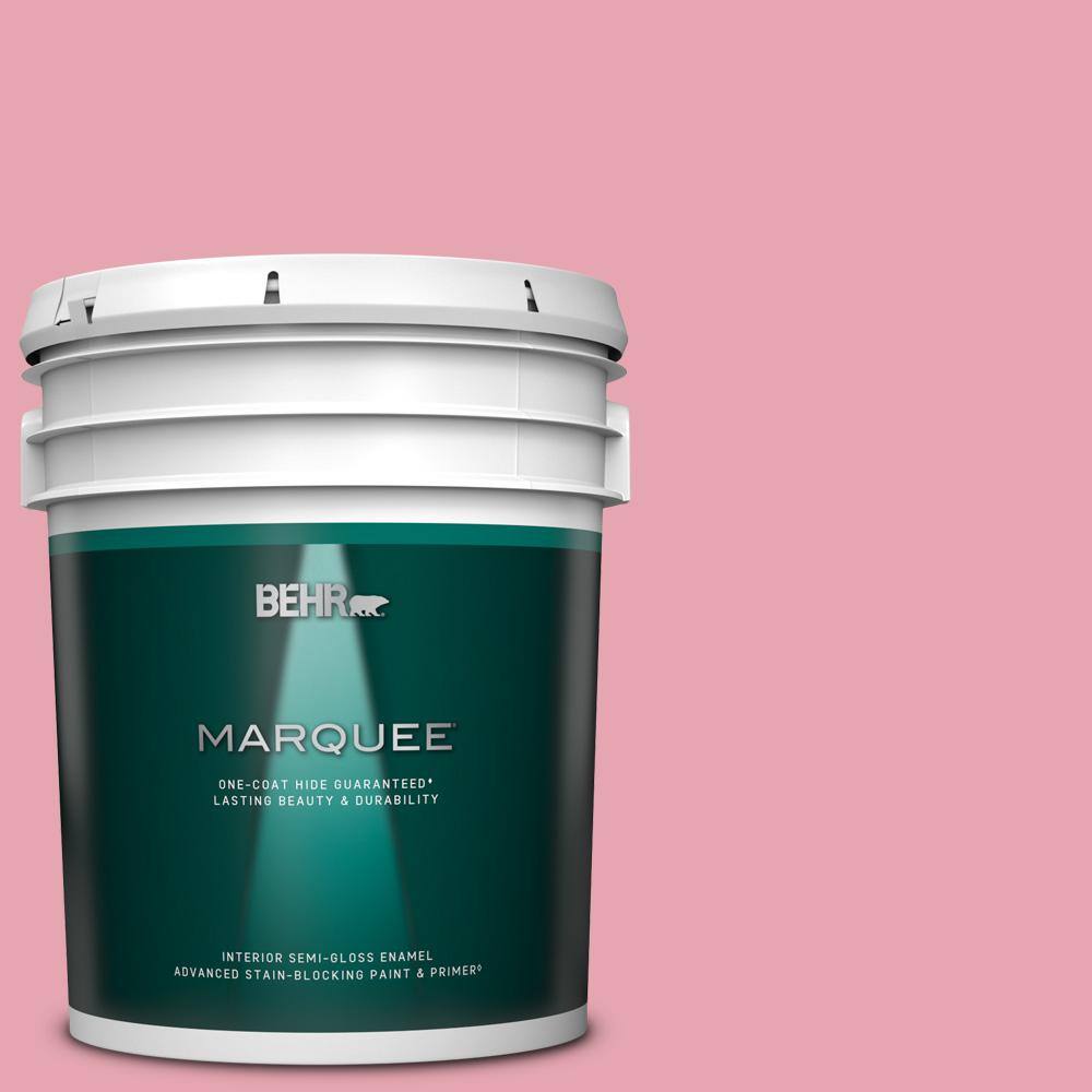 5 gal. #P140-3 Love At First Sight Semi-Gloss Enamel Interior Paint & Primer