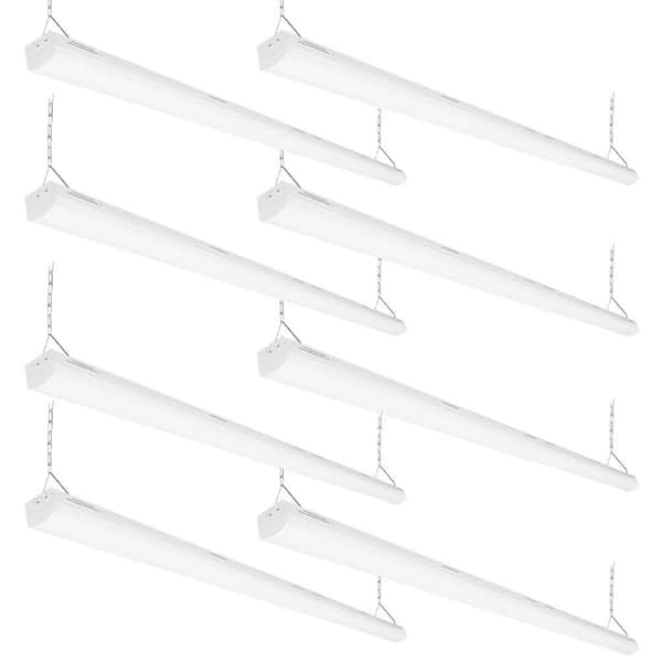 8 ft. 90-Watt Integrated LED Linear Strip Light Fixture Shop Light up to 11700 Lumens 3500K/4000K/5000K (8-Pack)