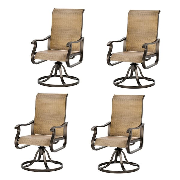 4 Brown Outdoor Dining Armchair