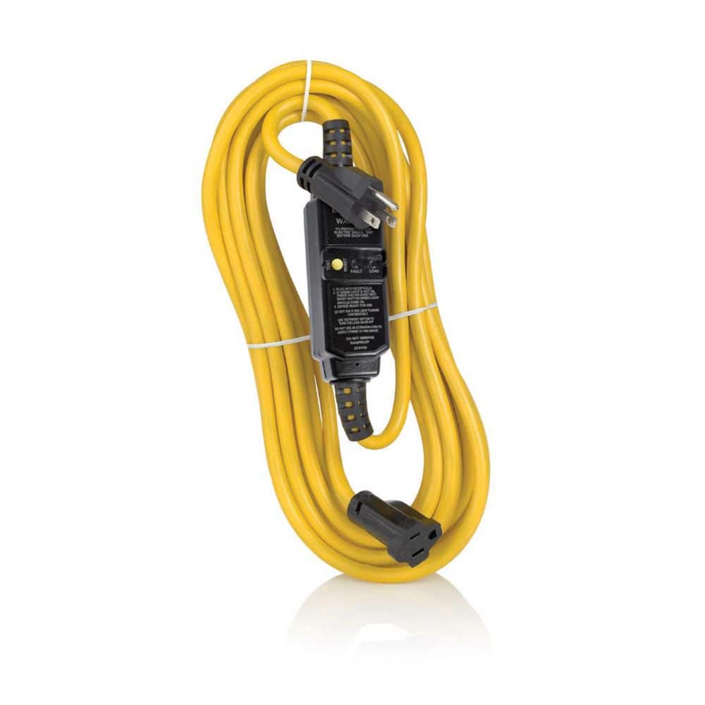 Outdoor 25 ft. L Black/Yellow Extension Cord 14/3 SJTW price history on PriceWatchPro