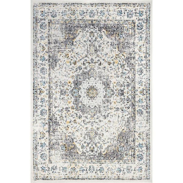 9 ft. x 12 ft. Gray Verona Vintage Persian Area Rug