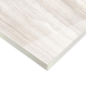 Atlanta White 11.72 in. x 23.69 in. Polished Porcelain Floor and Wall Tile (15.5 sq. ft./Case)