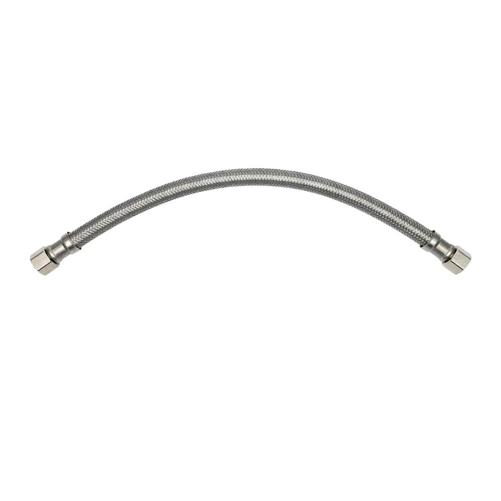 3/8 in. Compression x 3/8 in. O.D. Compression x 30 in. L Flexible Braided  Stainless Steel Delta Style Faucet Connector