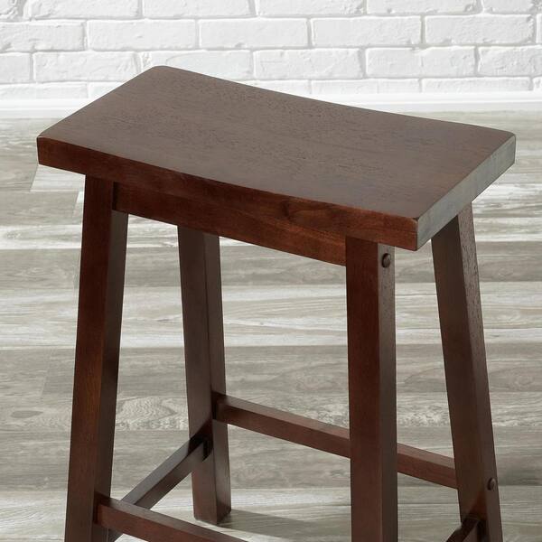 Walnut saddle best sale bar stools