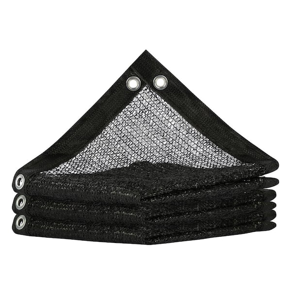 16 ft. x 16 ft. 30% Black Shade Cloth, Heavy Duty Grommets Shade for Greenhouse, Garden, Patio, Pergola