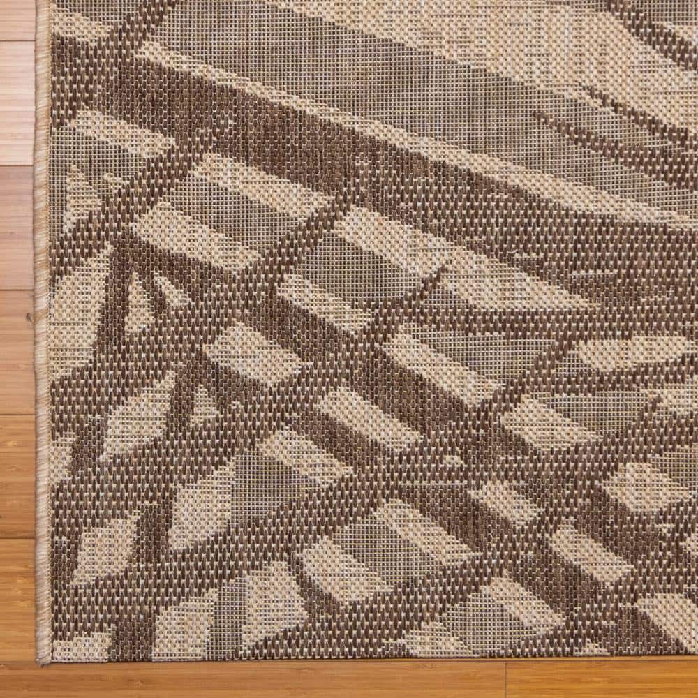 Havana Sand Flat Woven Rectangular Indoor/Outdoor Rug